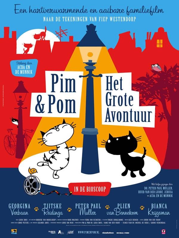 Dutch poster of the movie Pim & Pom, The Big Adventure